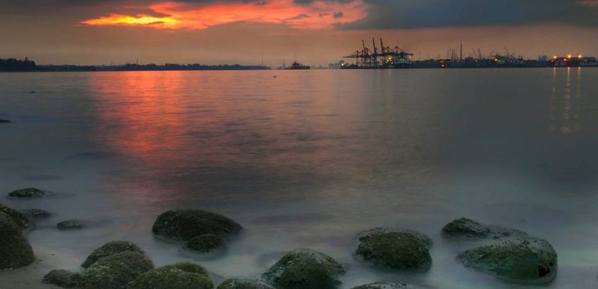 Punggol Beach in Singapore
