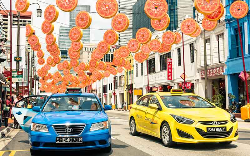 Singapore boasts a well-regulated and metered taxi system