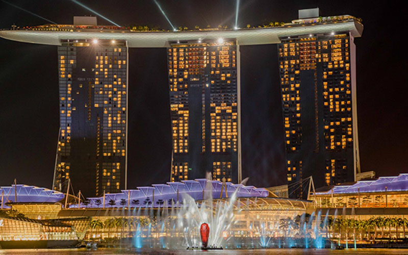 Fountain Show at Marina Bay