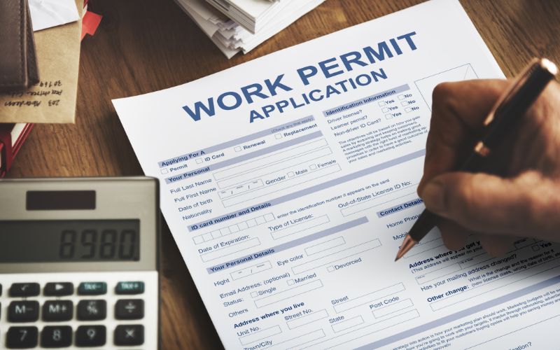 work permit application
