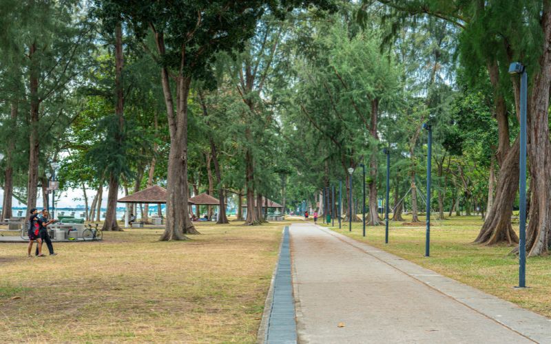 View of walkway at East Coast Park